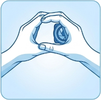 Dominant Oog test, beide ogen open.